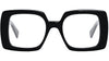 Triomphe Black Geometric Eyeglasses - 51-20-135