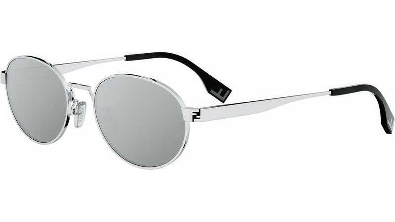 Fendi Sky Silver Oval Sunglasses