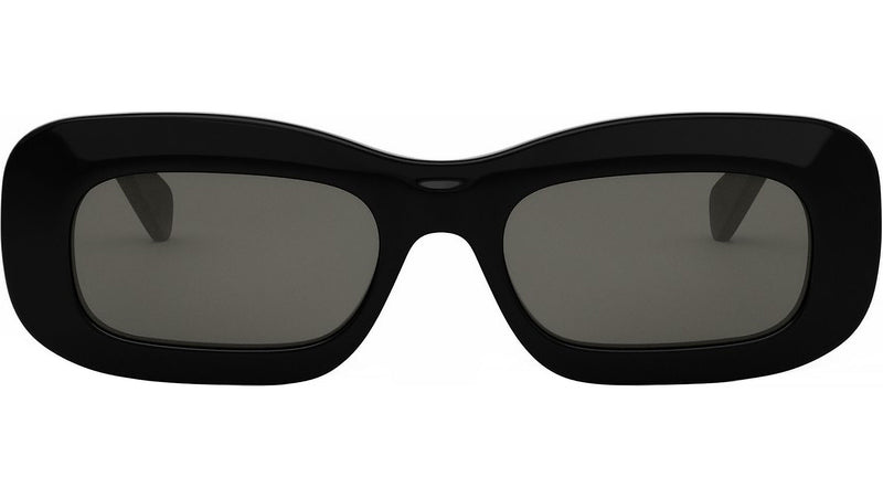 3 Dots Black Rectangle Sunglasses