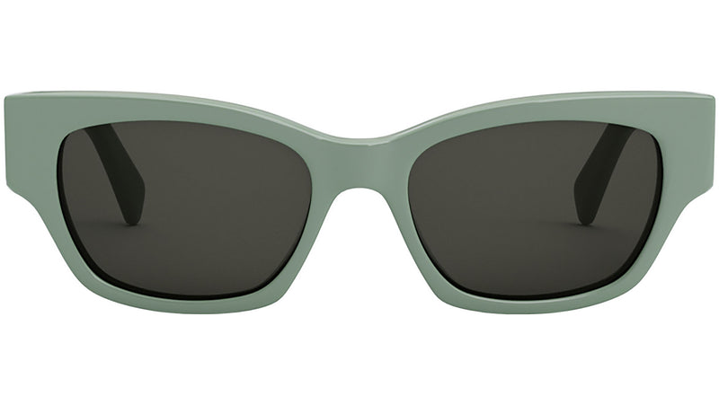 CELINE Monochroms Green Rectangular Sunglasses