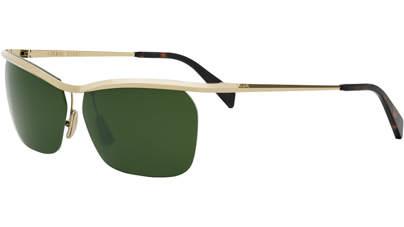 Metal Yellow Geometric Sunglasses