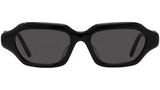 Slim Black Geometric Sunglasses