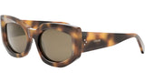 CELINE 3 Dots Dark Havana Butterfly Sunglasses