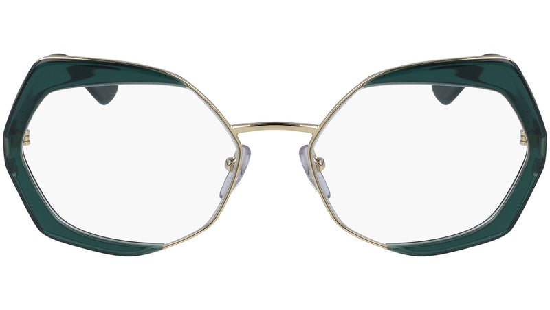 ME2628 315 shiny gold and transparent green