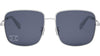 Rhinestone Triomphe Palladium Square Sunglasses - 59-16-145
