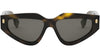 Fendi Roma Havana Geometric Sunglasses - 54-15-145