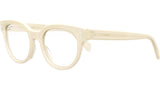CELINE 3 Dots White Round Eyeglasses