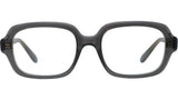 Slim Grey Square Eyeglasses