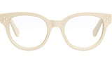 CELINE 3 Dots White Round Eyeglasses