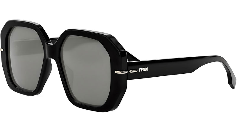 Fendi Selleria Black Square Sunglasses