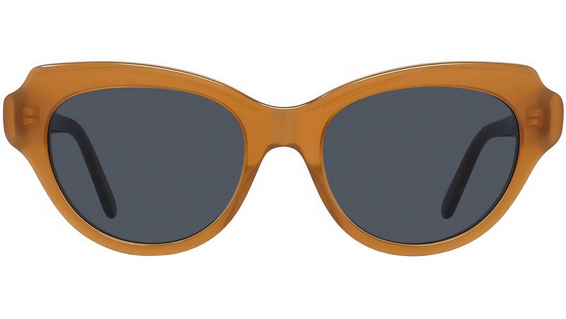 Slim Brown Cat Eye Sunglasses
