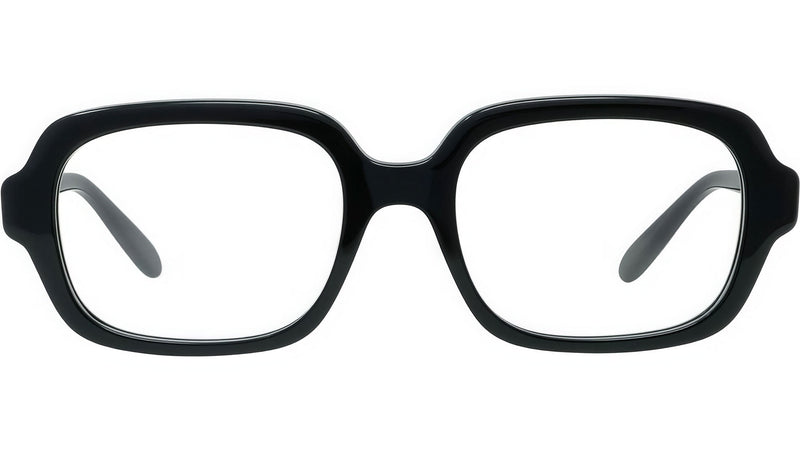 Slim Black Square Eyeglasses