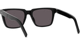 K Logo Black Square Sunglasses