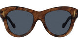 Anagram Brown Geometric Sunglasses
