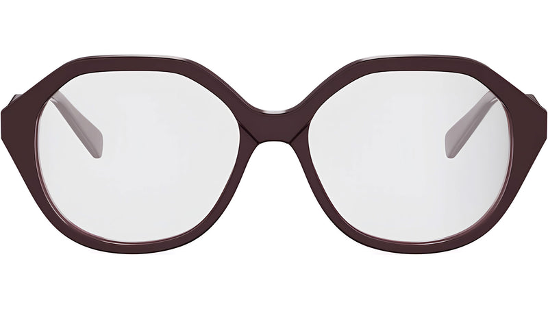 CELINE Thin Brown Geometric Eyeglasses
