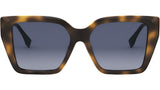 FF Diamonds Havana Square Sunglasses