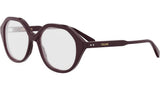 CELINE Thin Brown Geometric Eyeglasses