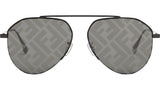 Fendi Travel Ruthenium Pilot Sunglasses
