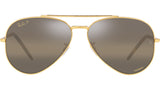 New Aviator RB3625 9196G5 Gold Brown