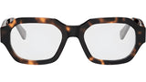 CELINE 3 Dots Tortoise Geometric Eyeglasses