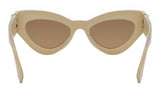 FF Diamonds Beige Cat Eye Sunglasses