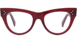 3 Dots Red Cat Eye Eyeglasses