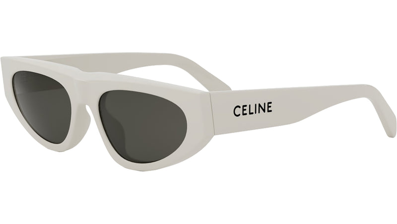 Monochroms White Geometric Sunglasses