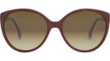 Fendi Fine Bordeaux Round Sunglasses