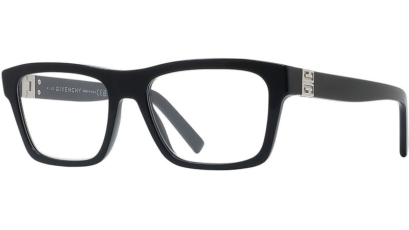 4G Black Geometric Eyeglasses