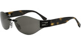Baguette Black Geometric Sunglasses