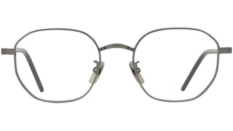 Titanium Ruthenium Geometric Eyeglasses