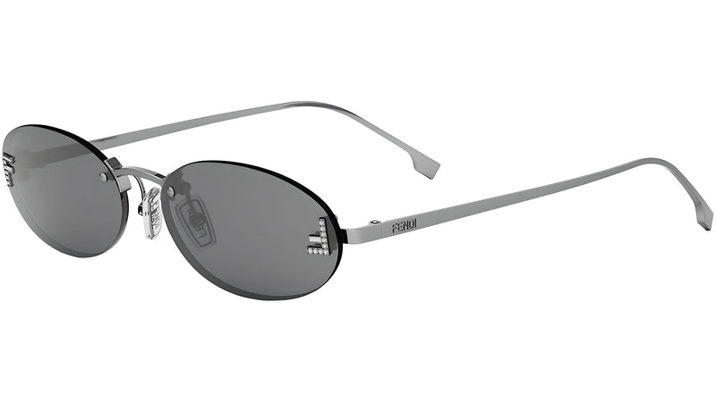 Fendi First Grey Oval Sunglasses