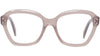 CELINE 3 Dots Brown Geometric Eyeglasses - 54-18-140