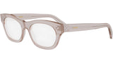 CELINE 3 Dots Brown Cat Eye Eyeglasses
