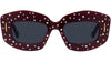 Anagram Red Rectangular Sunglasses - 49-19-140