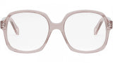 Thin Pink Geometric Eyeglasses