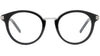 4G Bar Black Round Eyeglasses - 49-21-140