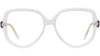 Slim Crystal Geometric Eyeglasses - 54-16-140