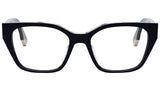 Fendi Way Blue Rectangular Eyeglasses