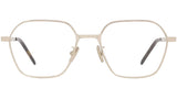 GV One Gold Geometric Eyeglasses