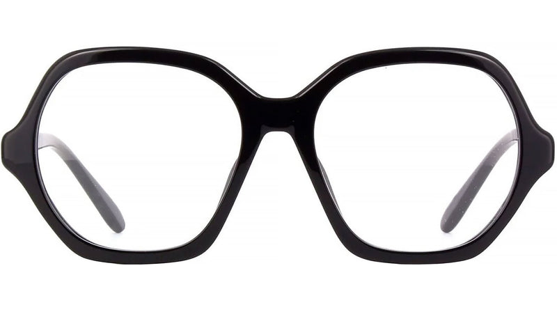 Slim Tortoise Geometric Eyeglasses