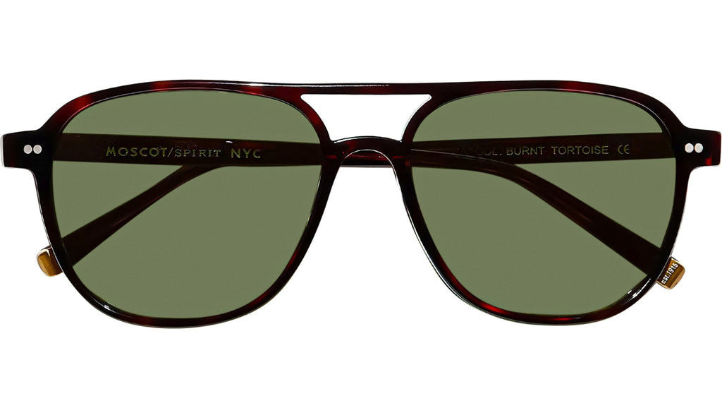 Moscot Bjorn Sun Sunglasses Burnt Tortoise and Green – Ottica Rucco