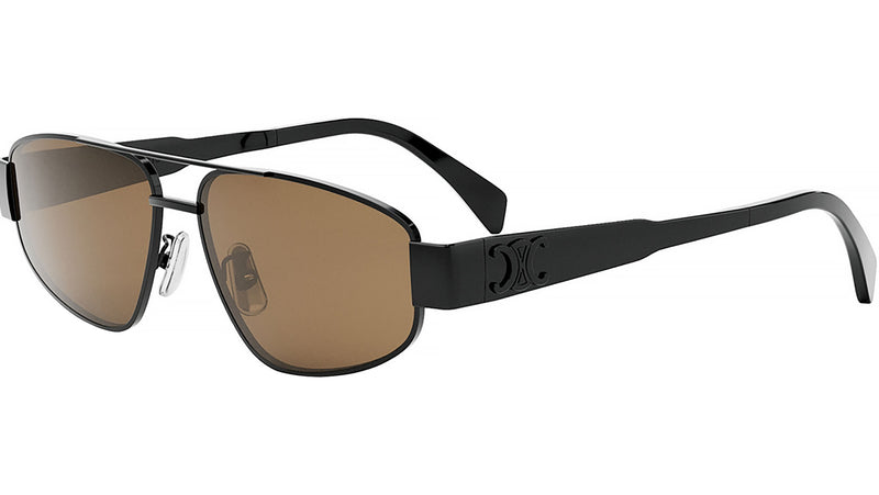 Metal Triomphe Black Pilot Sunglasses