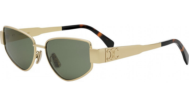 Metal Triomphe Gold Cat Eye Sunglasses