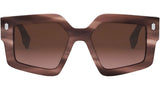 Fendi Roma Brown Geometric Sunglasses