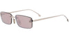 Fendi First Crystal Rose Gold Square Sunglasses - 54-16-135