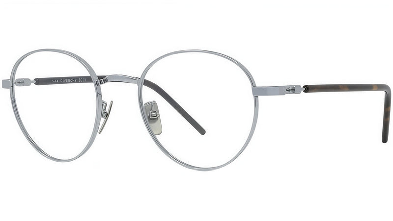 Titanium Silver Geometric Eyeglasses