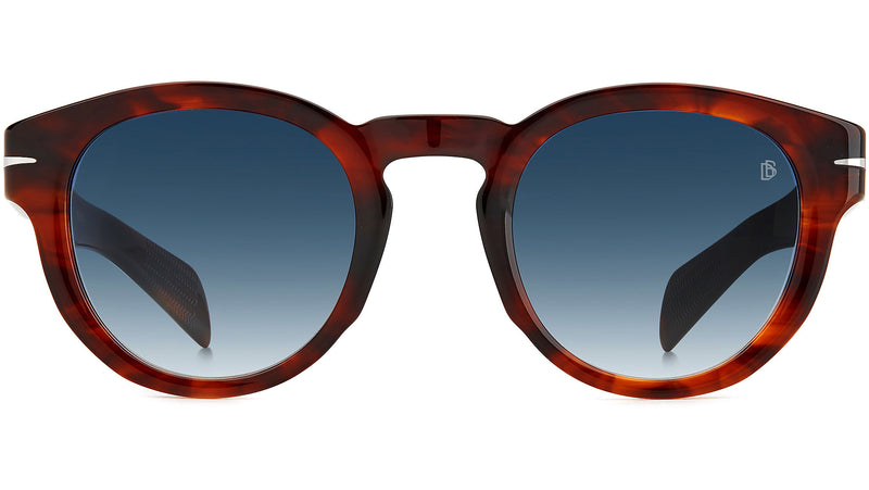 DB 7041/S Brown Striped Havana Dk Blue Shaded