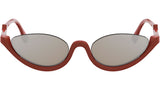 FF Diamonds Red Oval Sunglasses