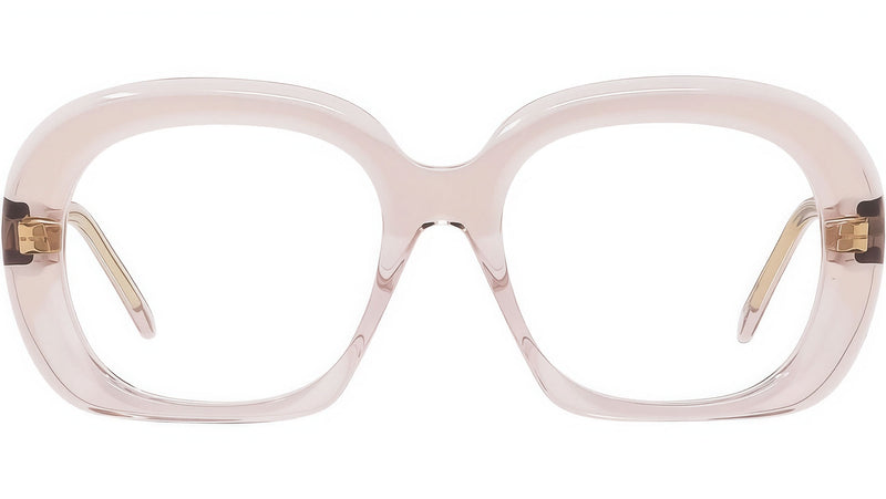 Curvy Pink Geometric Sunglasses